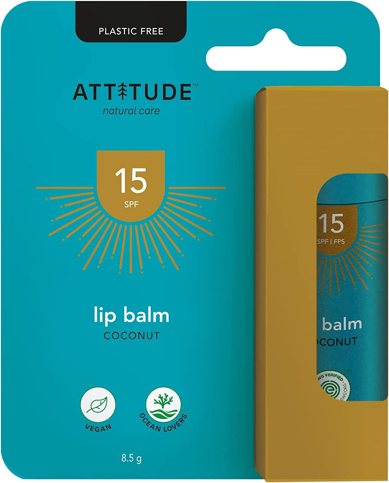 Attitude Lip Balm 15 SPF 8.5g - Coconut