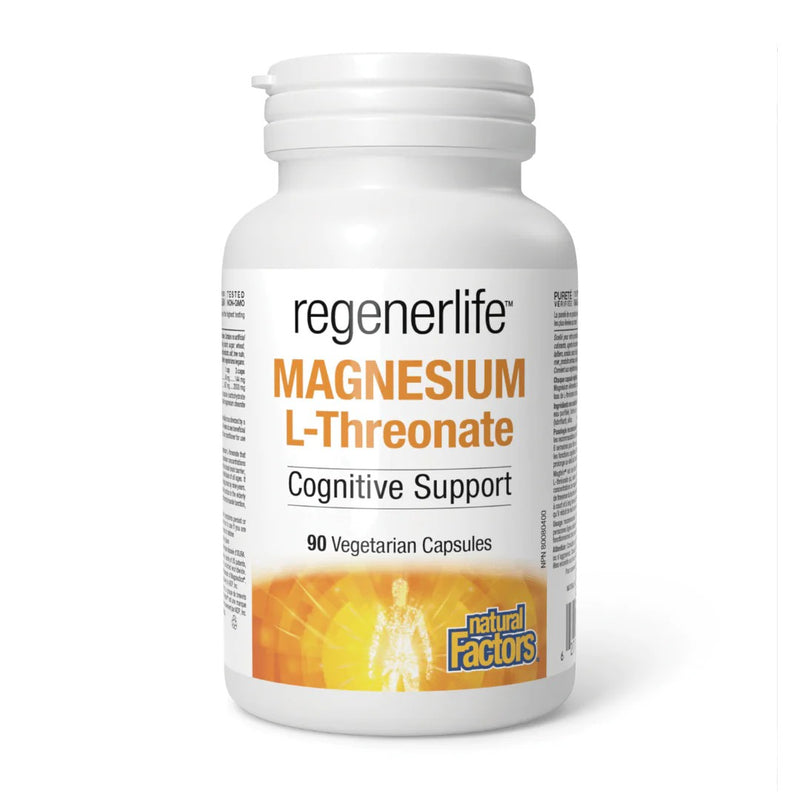 Natural Factors Regener Life Magnesium  L-Threonate 90 Capsules