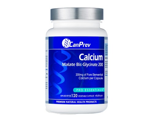 CanPrev Calcium Malate BisGlycinate 200mg 120 Capsules