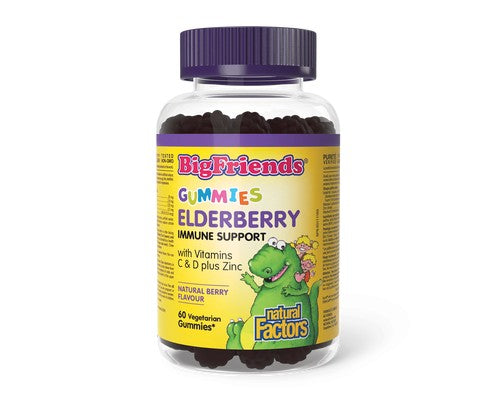 Natural Factors Big Friends Elderberry  60 Gummies