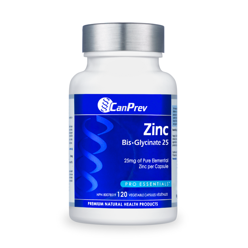 CanPrev Zinc Bisglycinate 25 120 capsules