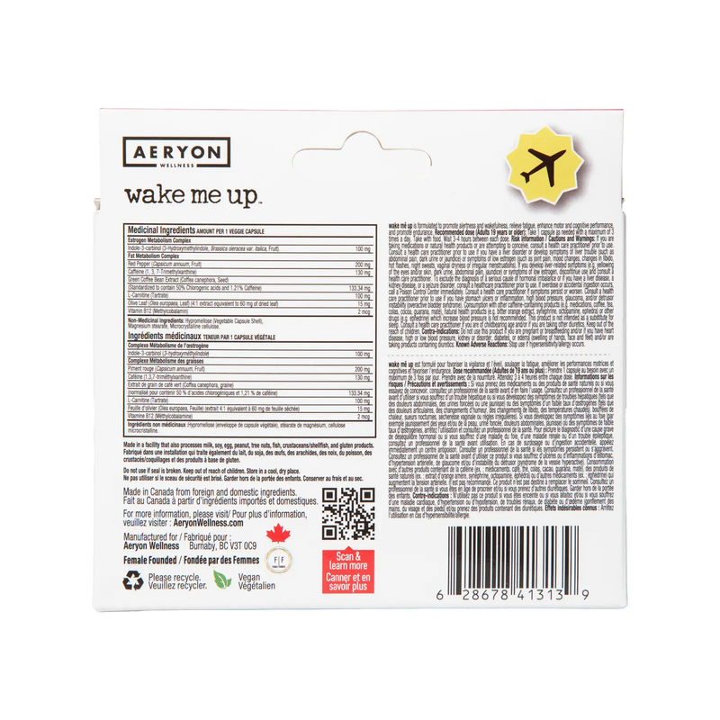 Aeryon Wellness Wake Me Up 12 Capsules