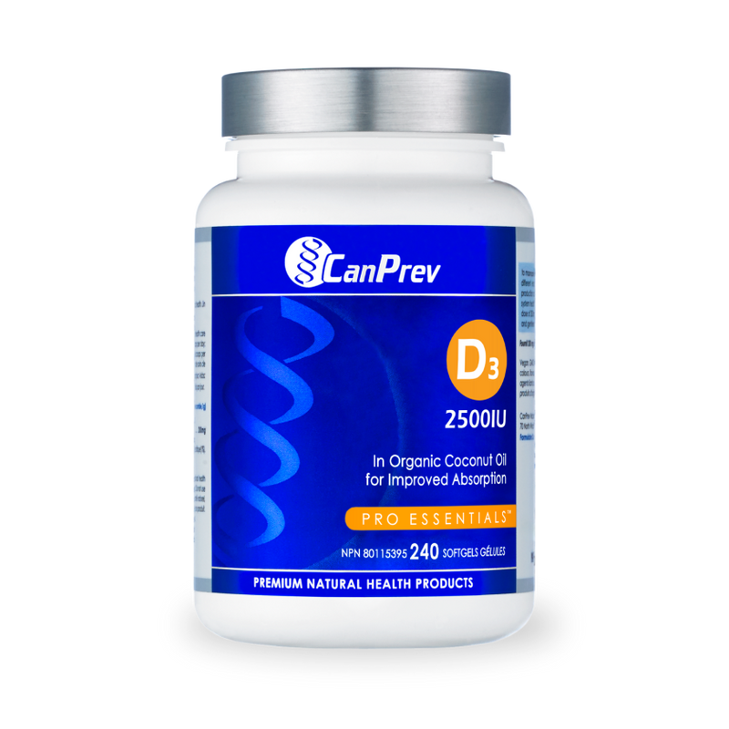 CanPrev Vitamin D 2500IU 240 Capsules