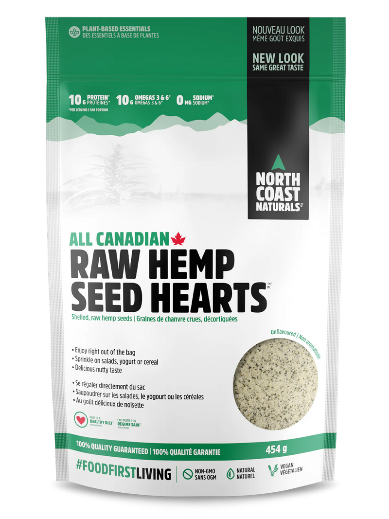 North Coast Naturals Raw Hemp Seed Hearts 454g