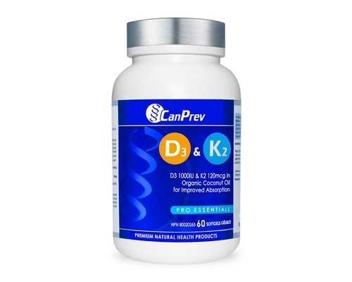 CanPrev Vitamin D & K 60 Softgels