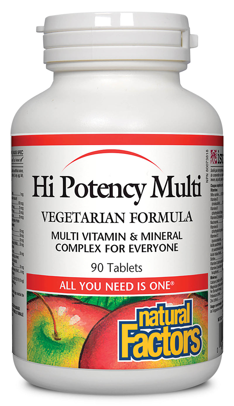 Natural Factors High Potency Multi Vegetarian Formula 90 tablets