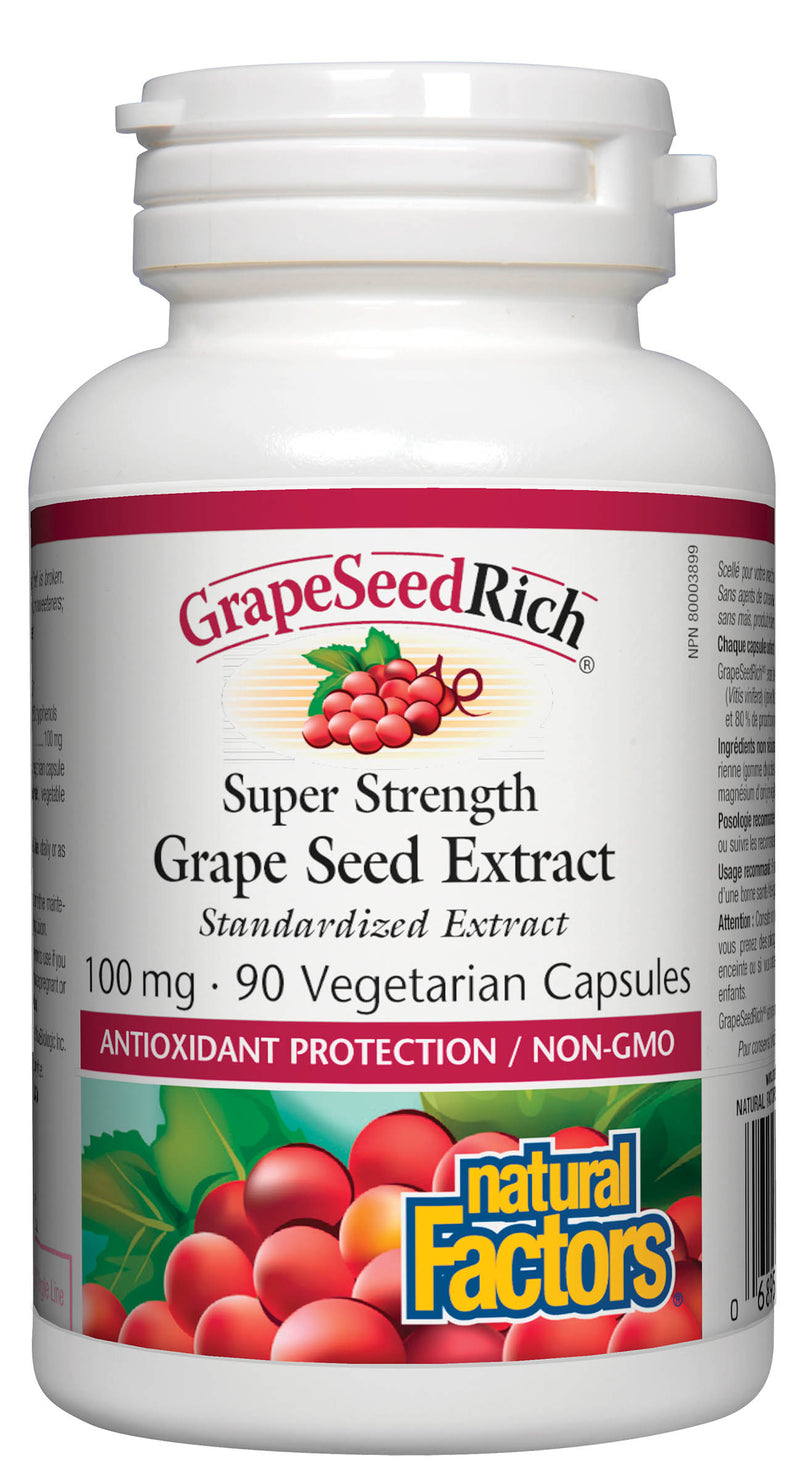 Natural Factors Grapeseedich 90 capsules