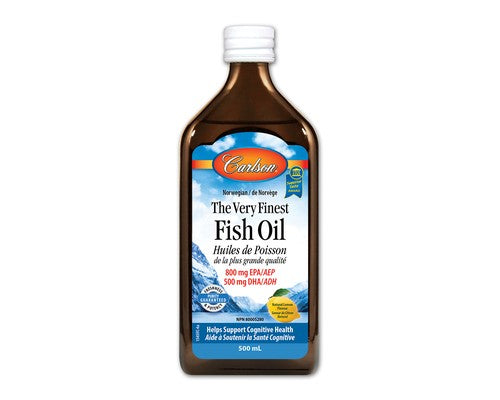 Carlson Very Finest Fish Oil 500ml - Lemon