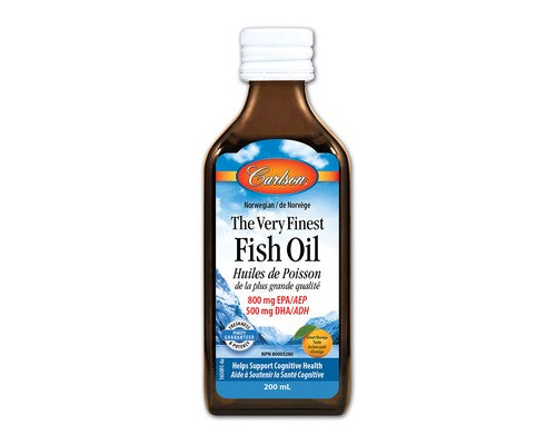 Carlson Very Finest Fish Oil 200ml - Orange