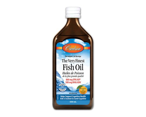 Carlson Very Finest Fish Oil 500ml - Orange