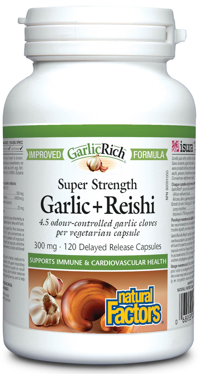 Natural Factors Garlic & Reishi 120 capsules