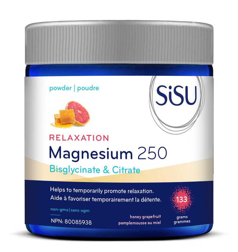 Sisu Magnesium 250mg Relaxation Blend 133g - Honey Grapefruit