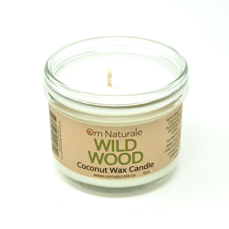 Om Naturale Candle 6oz - WILD WOOD