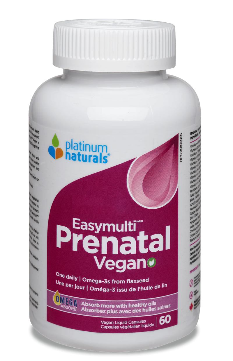 Platinum Naturals Prenatal EasyMulti 60 caps - VEGAN