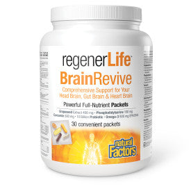 Natural Factors Regener Life Brain Revive  30 packets